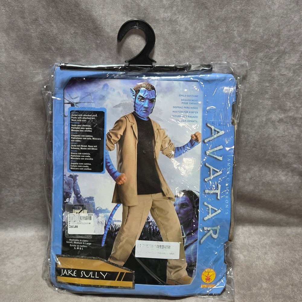 Rubies Avatar Jake Sully Deluxe Kids Costume Medium 8-10 Mask Tail Complete Set